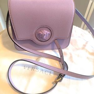 New Versace La Medusa Lilac Shoulder Bag